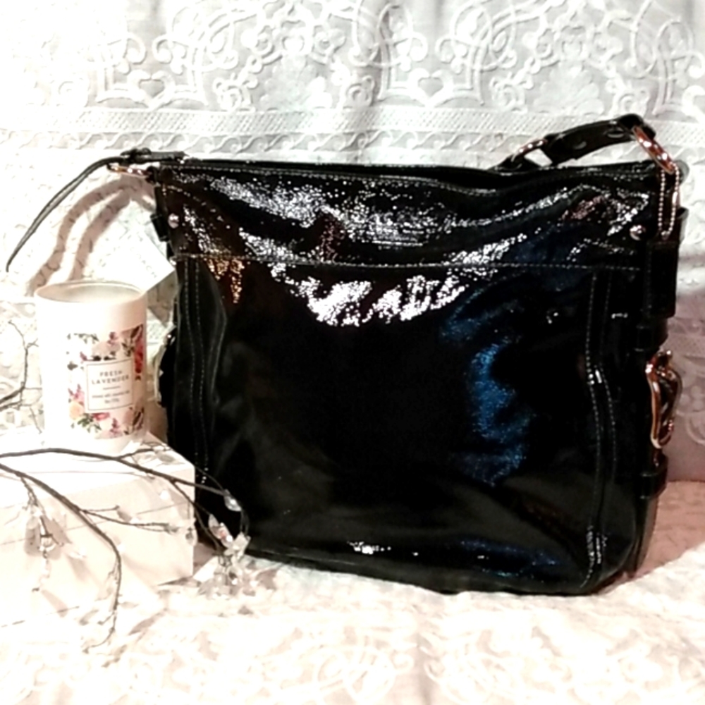 Authentic Coach Tote, Black, large